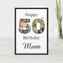 Search for for mum 50th birthday cards Mother