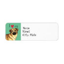 Search for love dogs return address labels Cute