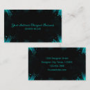 Search for black and teal business cards Professional