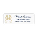 Search for seahorse wedding return address labels Tropical