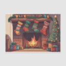Search for fireplace tissue paper Christmas tree
