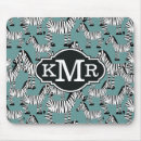 Search for monogram zebra pattern mousepads Initials