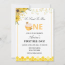 Search for bee day birthday invitations Sweet as can bee