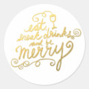 Search for eat drink and be merry stickers Typography