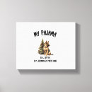 Search for funny christmas canvas prints Pug