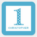 Search for blue polka dot stickers 1st birthday