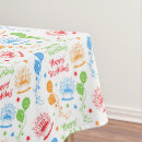 Search for happy birthday tablecloths Pattern