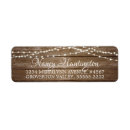 Search for fairy string lights return address labels Wood
