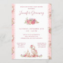 Search for swan baby shower invitations Pink flowers