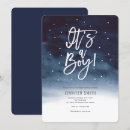 Search for navy blue baby boy shower invitations Modern