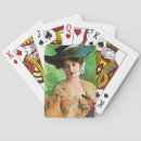 Search for victorian woman playing cards Vintage