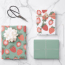Search for kawaii fruit pattern gift wrap Strawberry