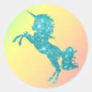 Search for aqua blue sparkles stickers Unicorn