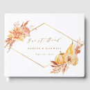 Search for floral wedding guest books Terracotta