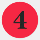 Search for number 4 stickers Four