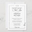 Search for intimate wedding invitations Black and white