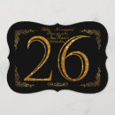 Search for 26th birthday invitations Black