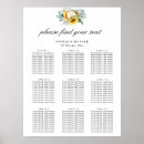 Search for sunflower wedding seating charts Watercolor floral