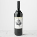 Search for merry christmas wine labels Black and white