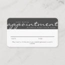 Search for appointment cards Beauty salon