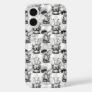 Search for cute bunny rabbit iphone cases Black and white