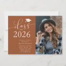 Search for class graduation invitations Terracotta
