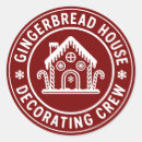 Search for gingerbread family stickers Santa claus