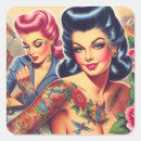 Search for tattooed girl stickers Vintage