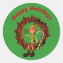 Search for funny christmas elf stickers Cute