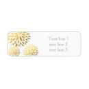Search for address labels floral weddings Gold