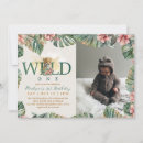 Search for jungle wild one birthday invitations Forest