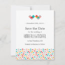 Search for geometric save the dates Colourful