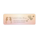 Search for seahorse wedding return address labels Seahorses