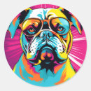 Search for bulldog stickers Retro
