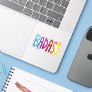 Search for colourful lettering stickers Unique