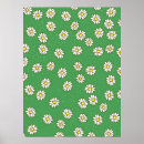 Search for daisy flower pattern posters Green