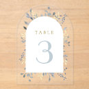Search for acrylic table cards Dusty blue