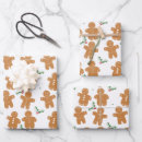 Search for gingerbread christmas wrapping paper Winter
