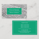 Search for freelance copywriter business cards Author
