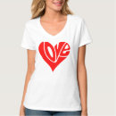 Search for heart shaped tshirts Red