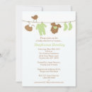 Search for clothesline baby boy shower invitations Brown