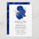 Search for royal blue silver bridal shower invitations Floral