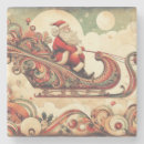 Search for vintage santa coasters Sleigh