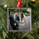 Search for metal christmas tree decorations Just married