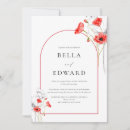Search for poppies wedding invitations Botanical