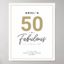 Search for black gold birthday party posters 50 and fabulous