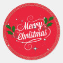 Search for green gold red colours stickers Merry christmas
