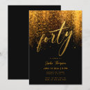 Search for fourty invitations Glitter