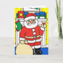 Search for wine glass christmas cards Santa