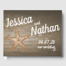 Search for wood wedding guest books White